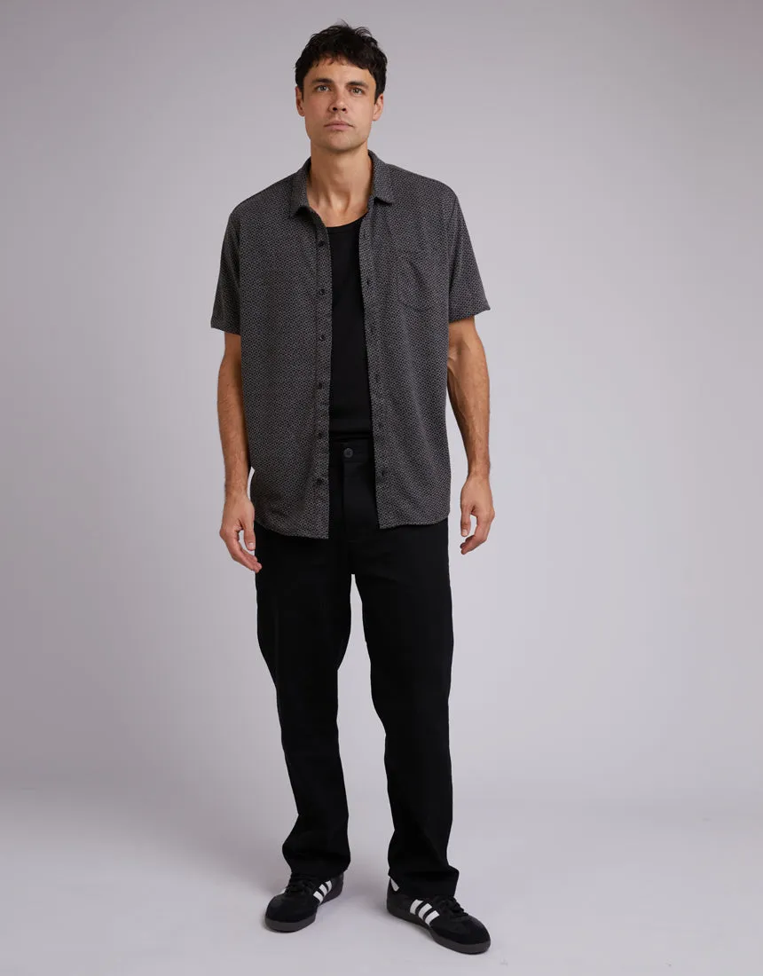 Textured Shirt Black