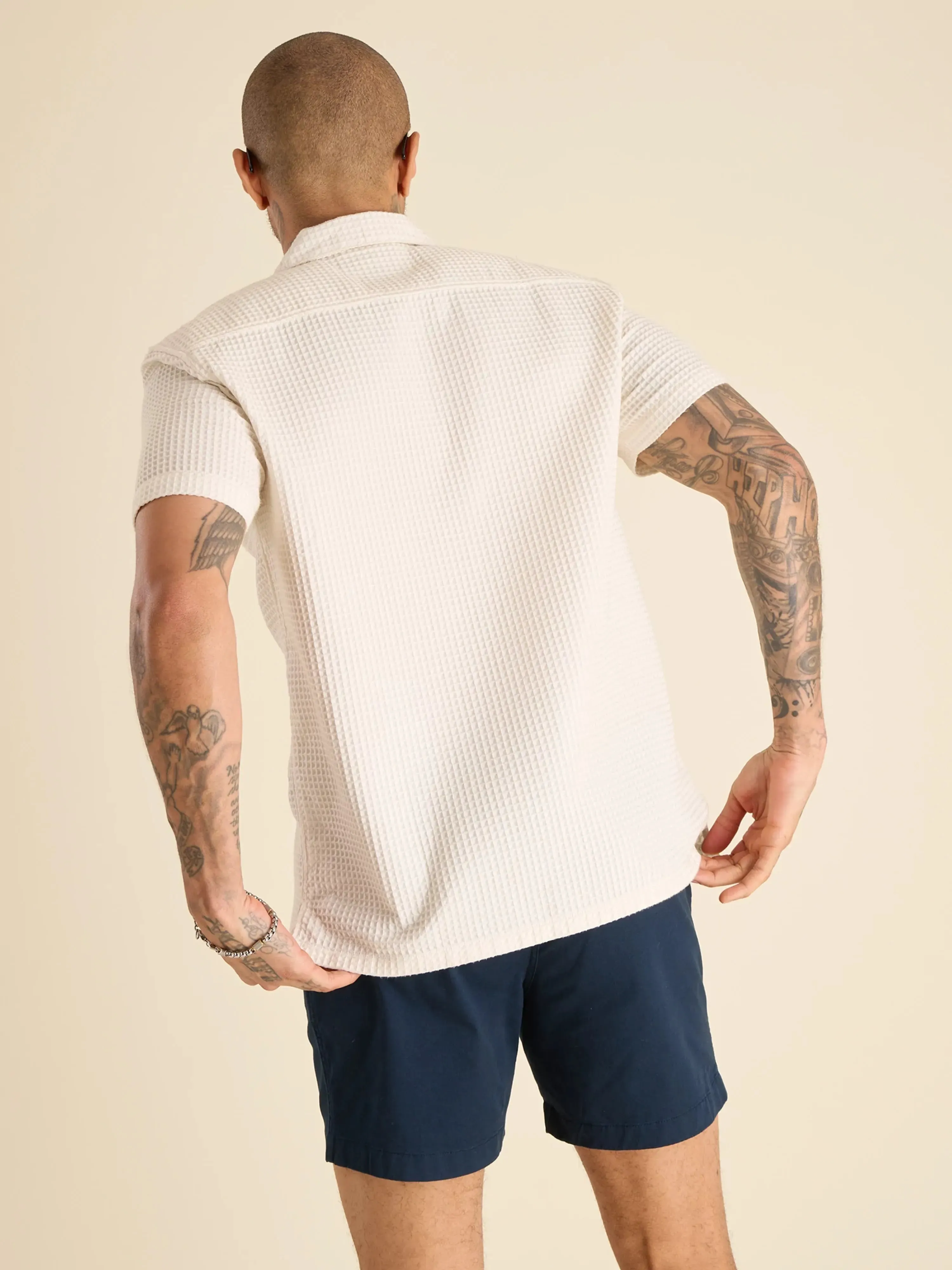 The Tiramisu (Waffle Weave Sunday Shirt)