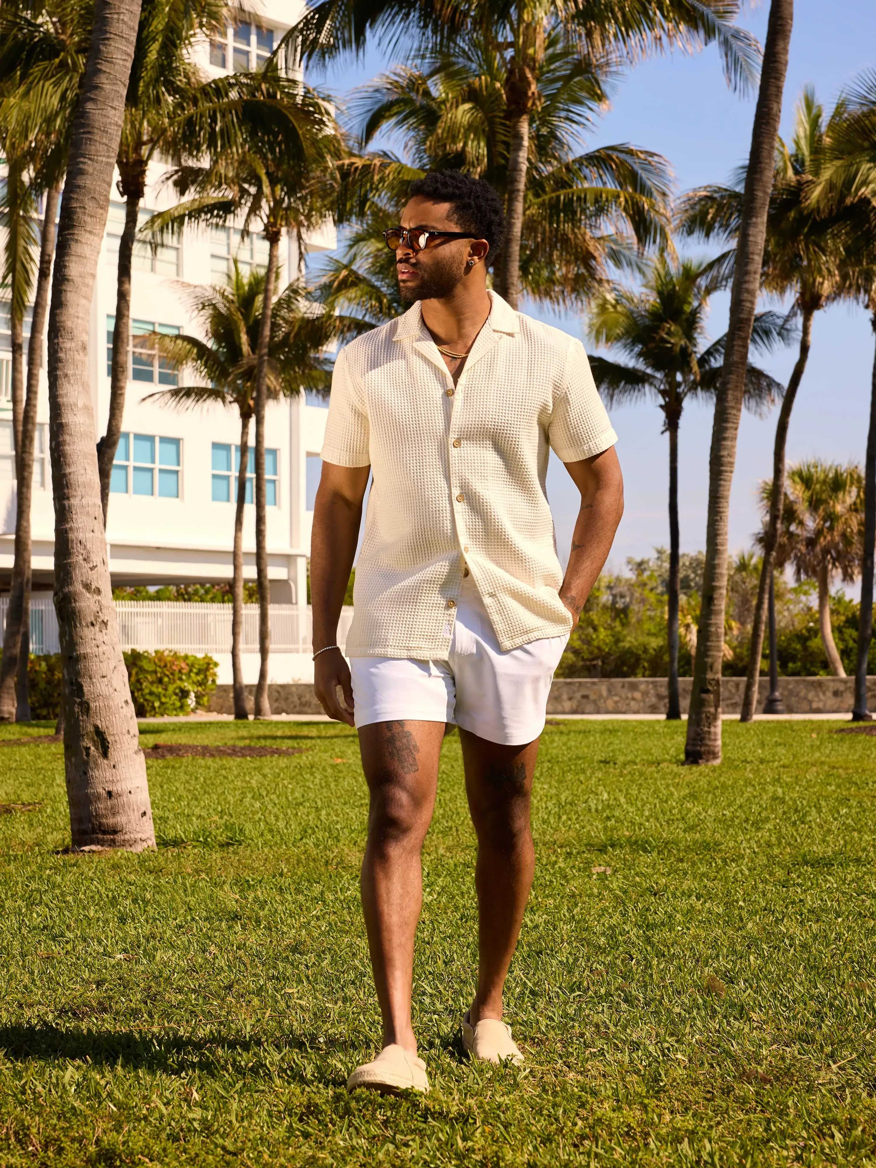 The Tiramisu (Waffle Weave Sunday Shirt)