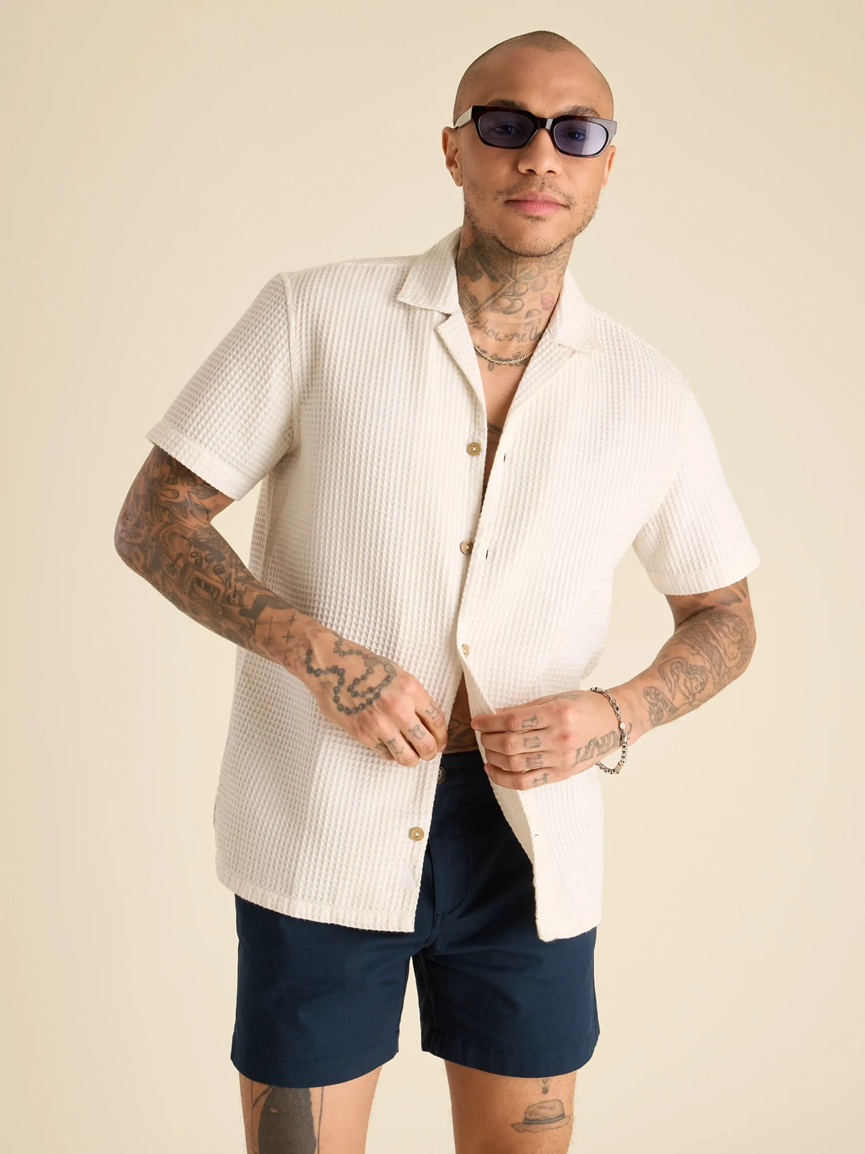 The Tiramisu (Waffle Weave Sunday Shirt)