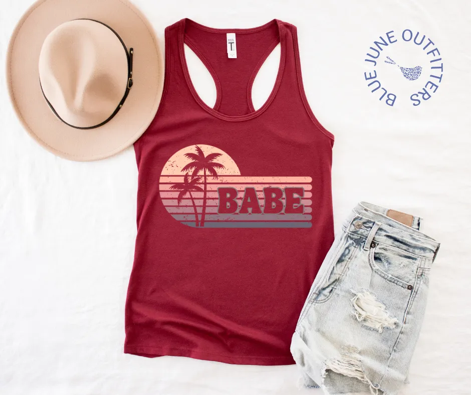 Tropical Babe Tank Top | Bachelorette Party Shirts