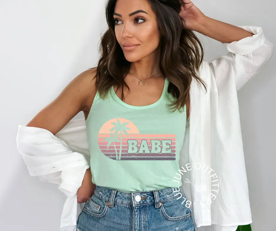 Tropical Babe Tank Top | Bachelorette Party Shirts
