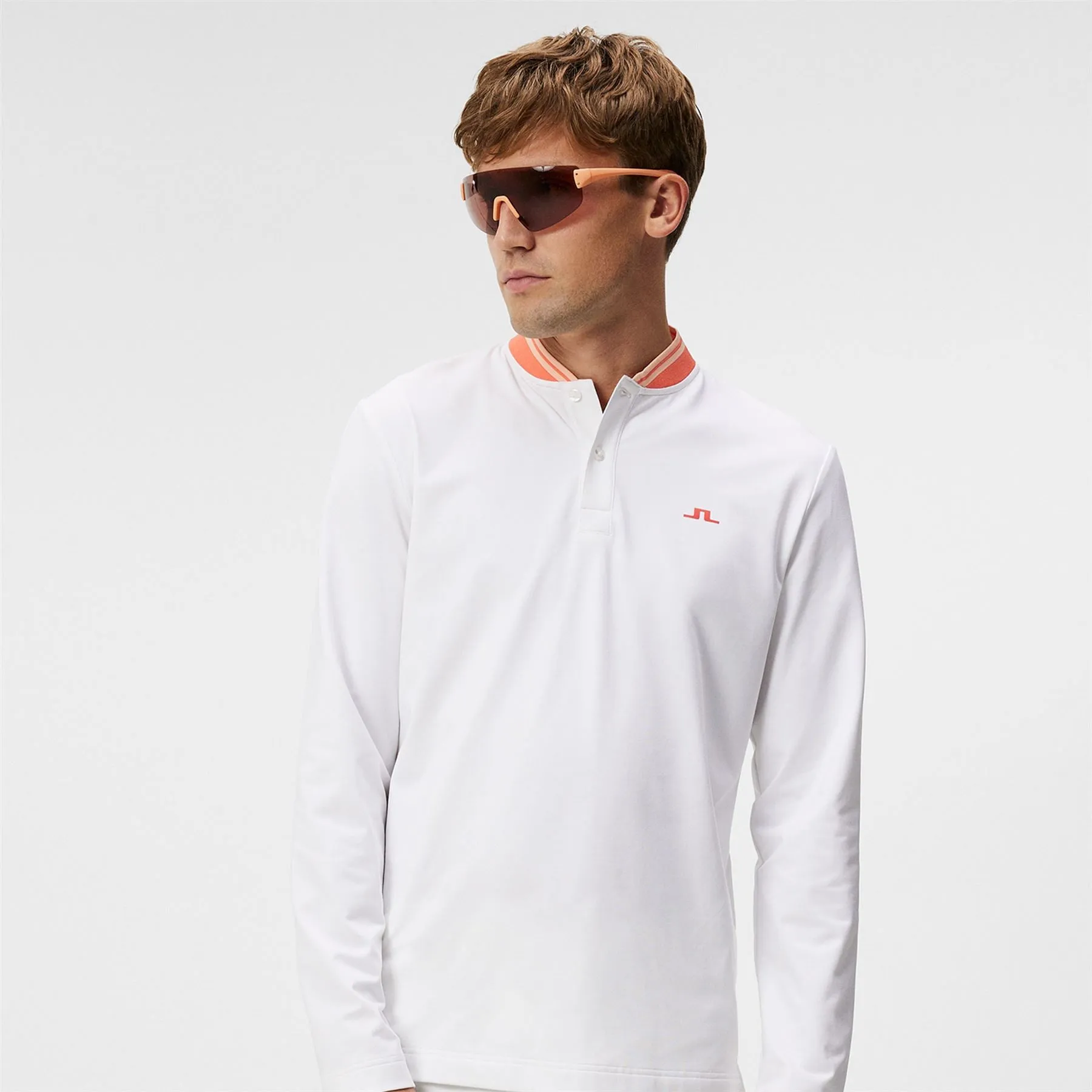 Tyson LS Reg Fit Polo White - W23