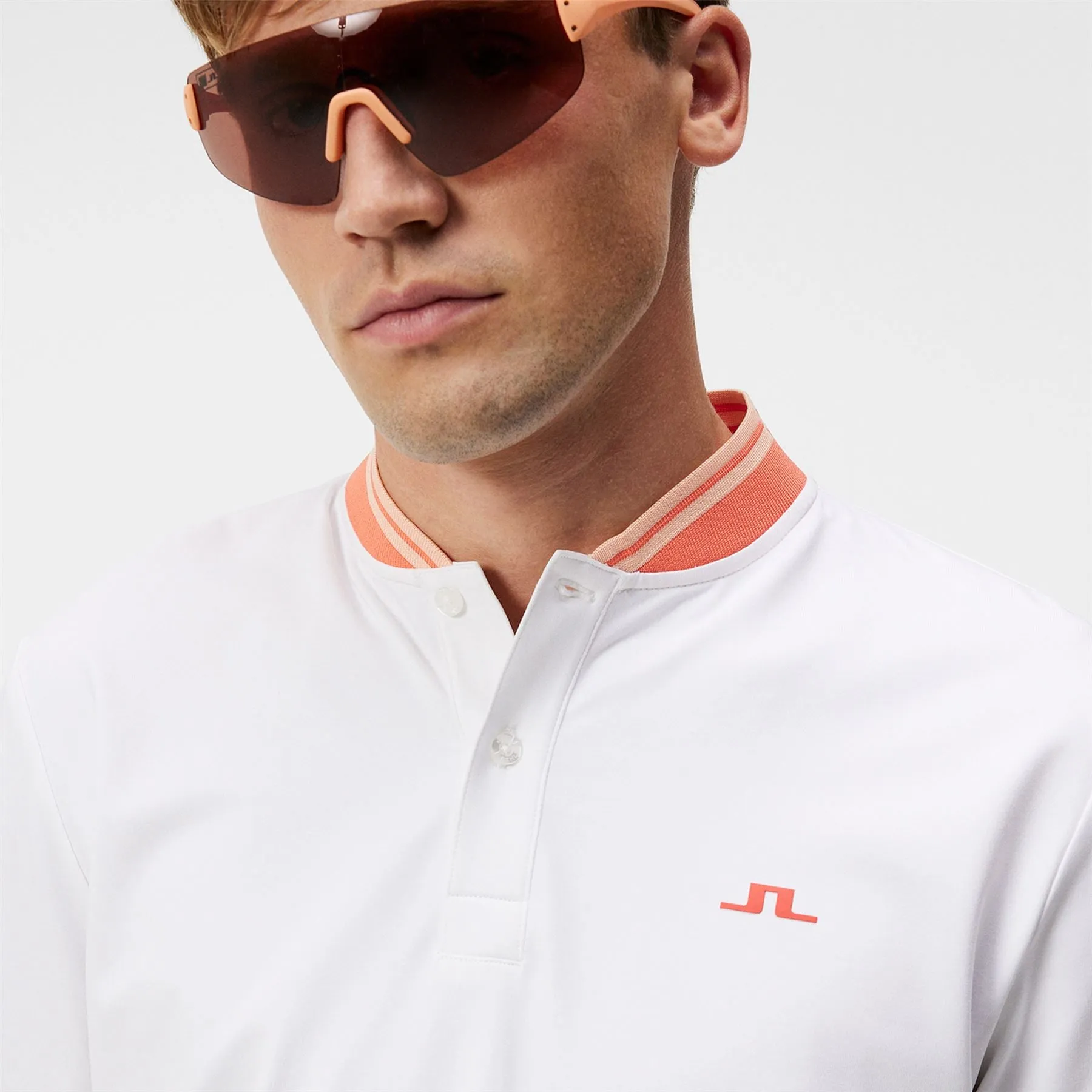 Tyson LS Reg Fit Polo White - W23
